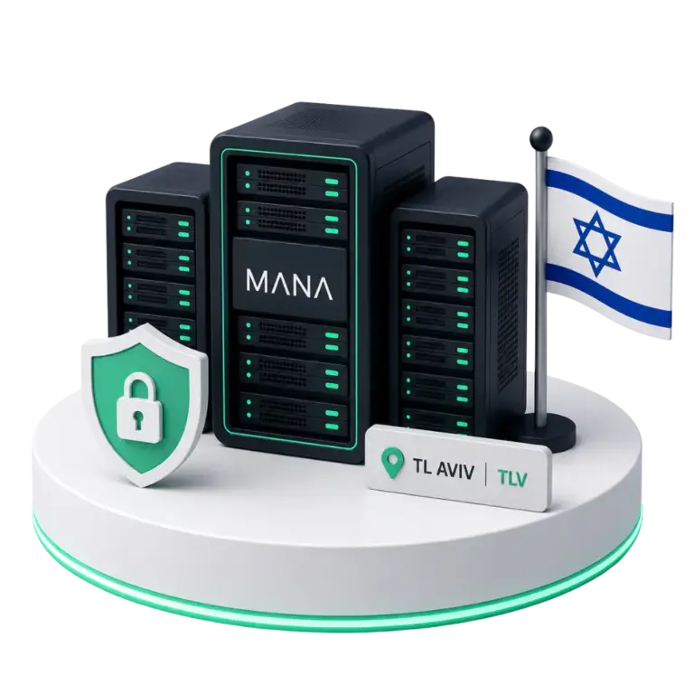 שרתים מתקדמים של MANA הממוקמים בתל אביב